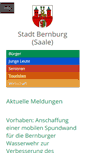 Mobile Screenshot of bernburg.de