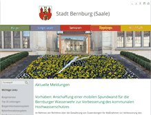 Tablet Screenshot of bernburg.de